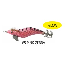 Alternative view of Kiku Squid Jig "Super Glitter" Cloth With Pink Belly #2.5